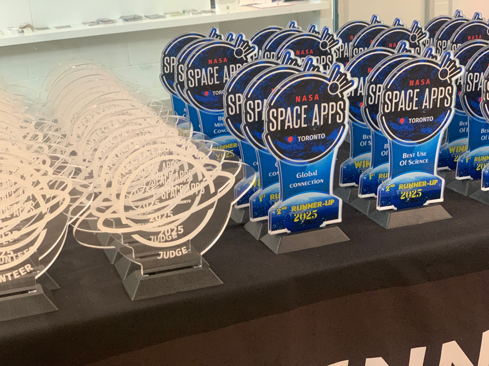 NASA Space Apps Toronto 2025 awards and trophies